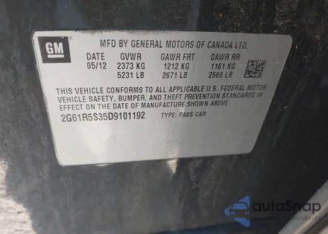 2013 Cadillac Xts Luxury from USA, damaged, VIN 2G61R5S35D9101192